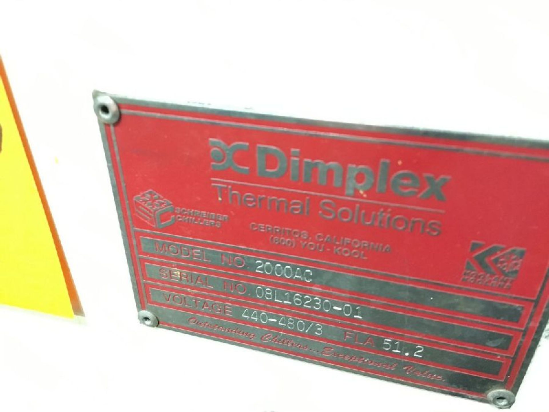 Dimplex Model 2000AC Chiller - Image 2 of 6