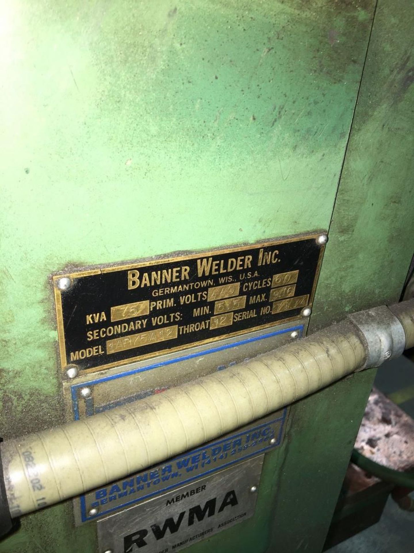 Banner Model 1APV75A12 75 KVA Press Type Spot Welder - Image 6 of 7