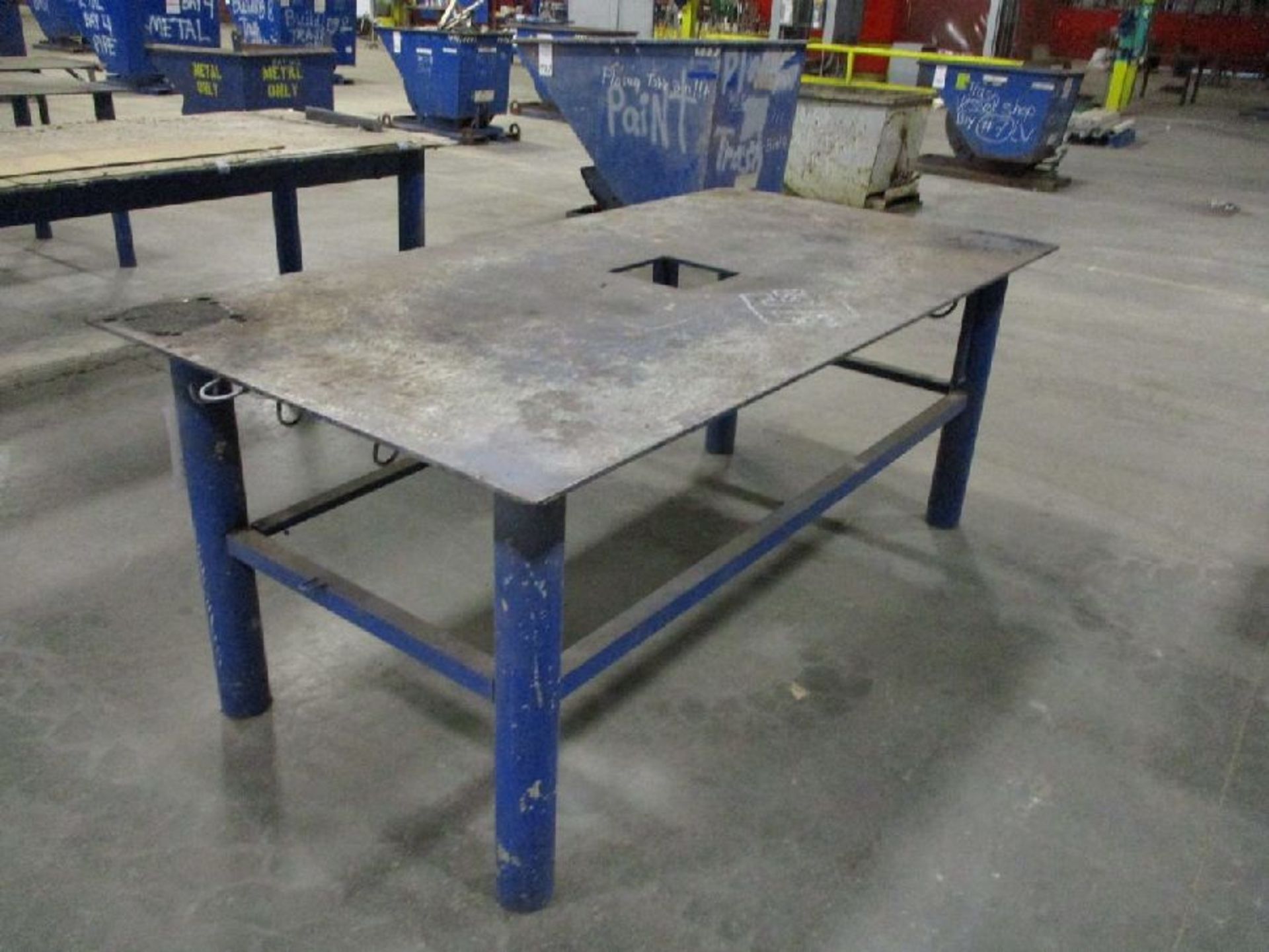 Steel 48" x 95" x 38" H Welding Table - Image 3 of 6