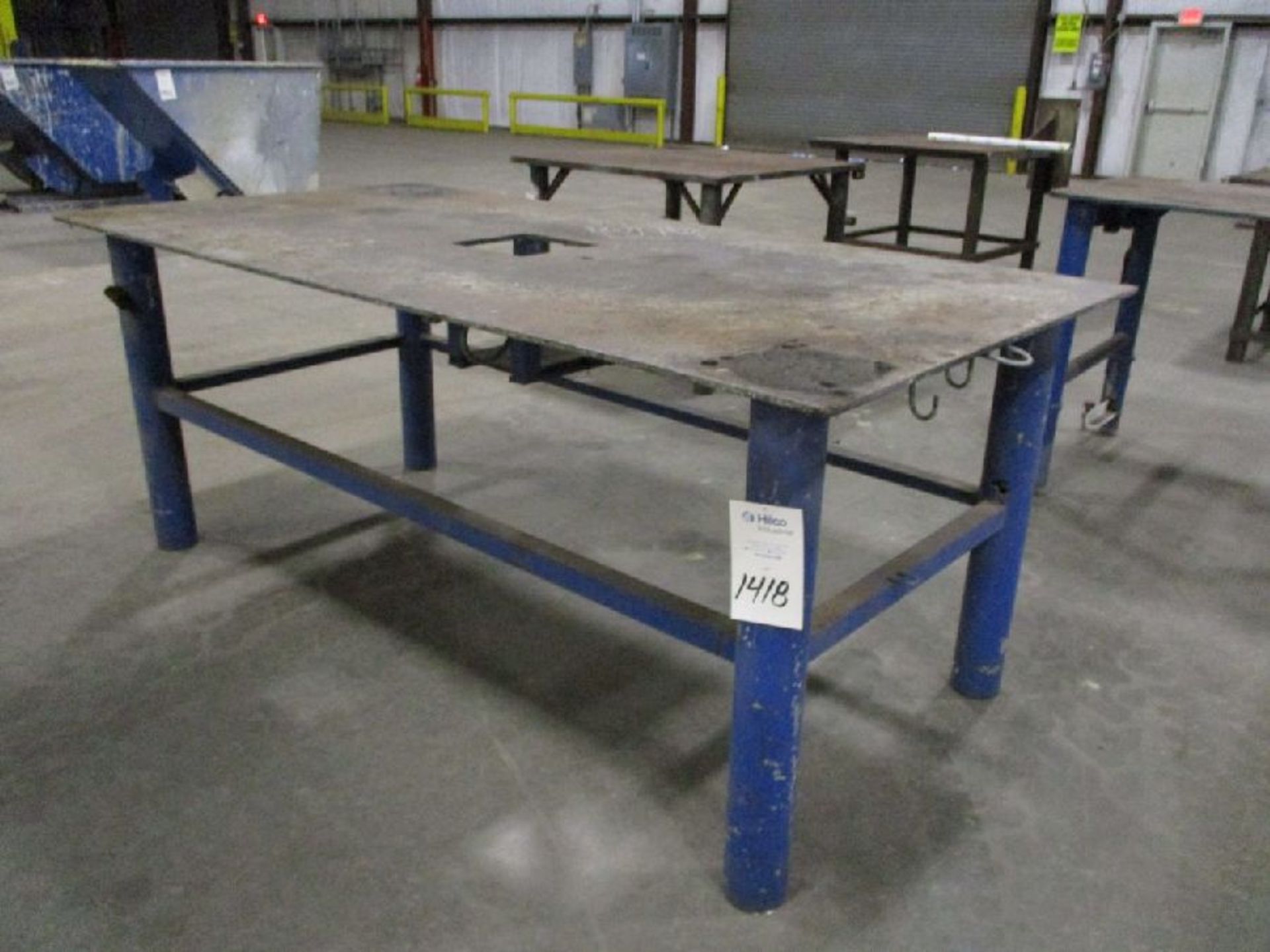 Steel 48" x 95" x 38" H Welding Table - Image 2 of 6