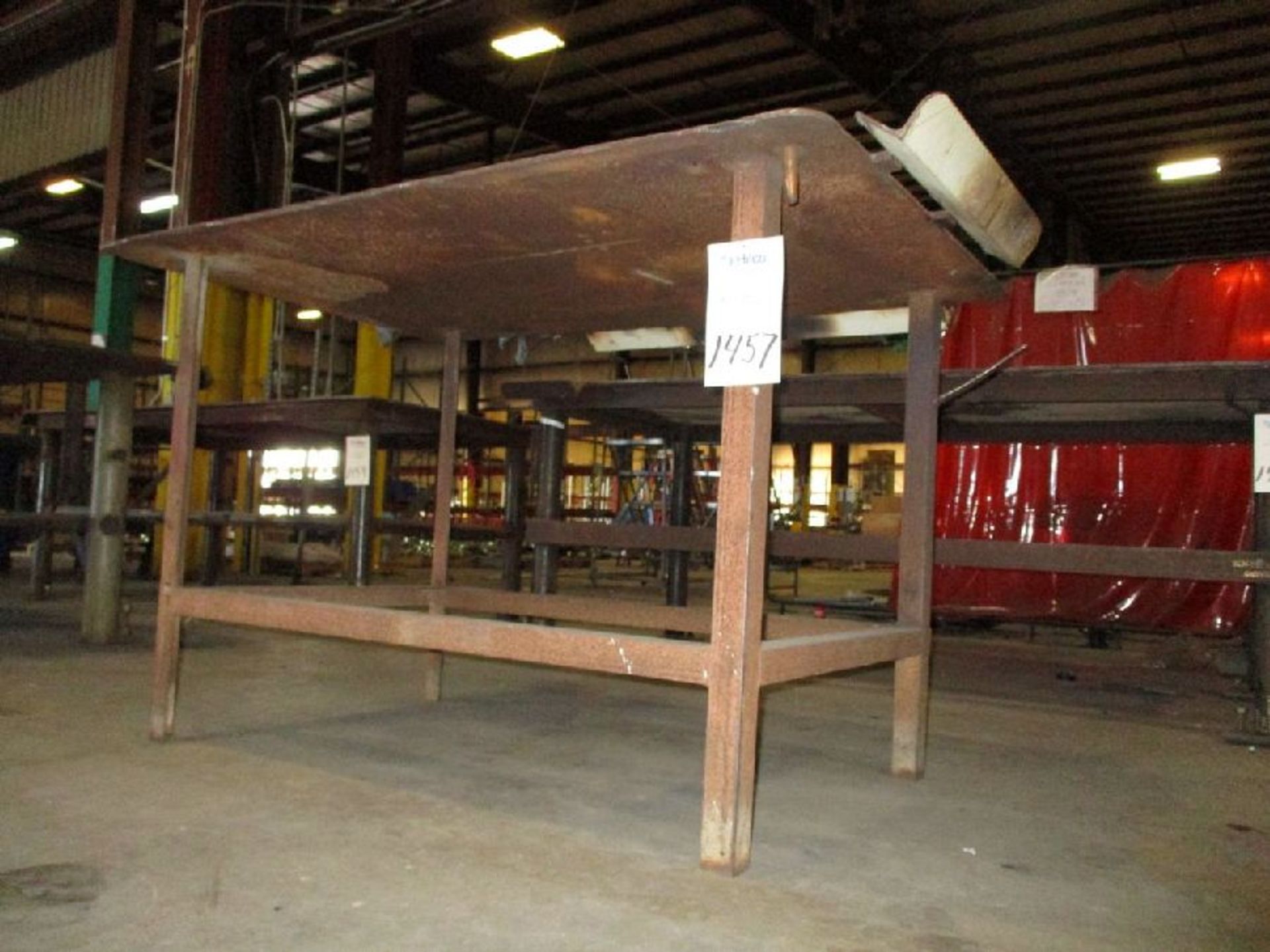 39" x 60" x 38" H Steel Welding Table