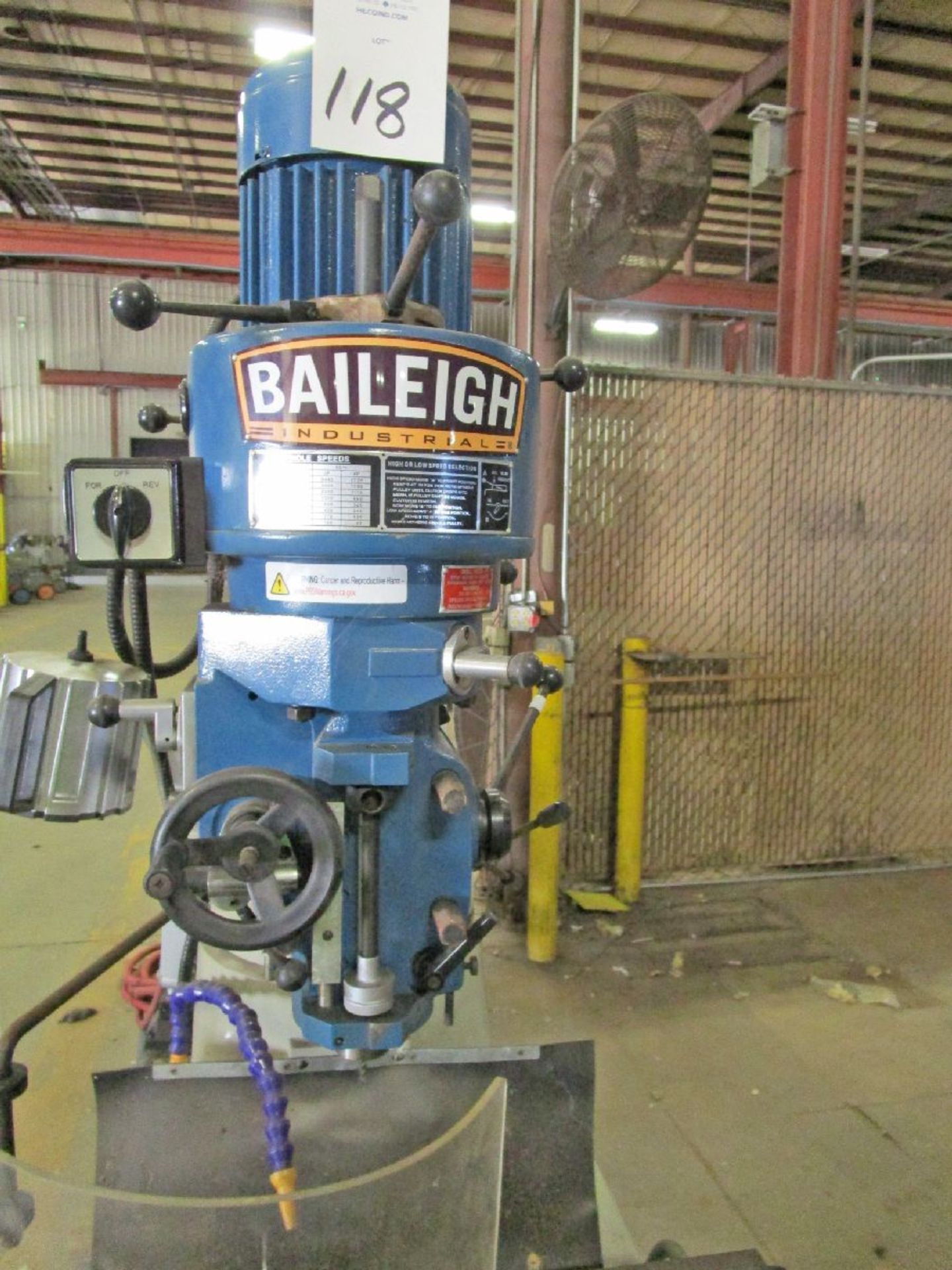 Baileigh Model VM 836E-1 Vertical Milling Machine - Image 2 of 8