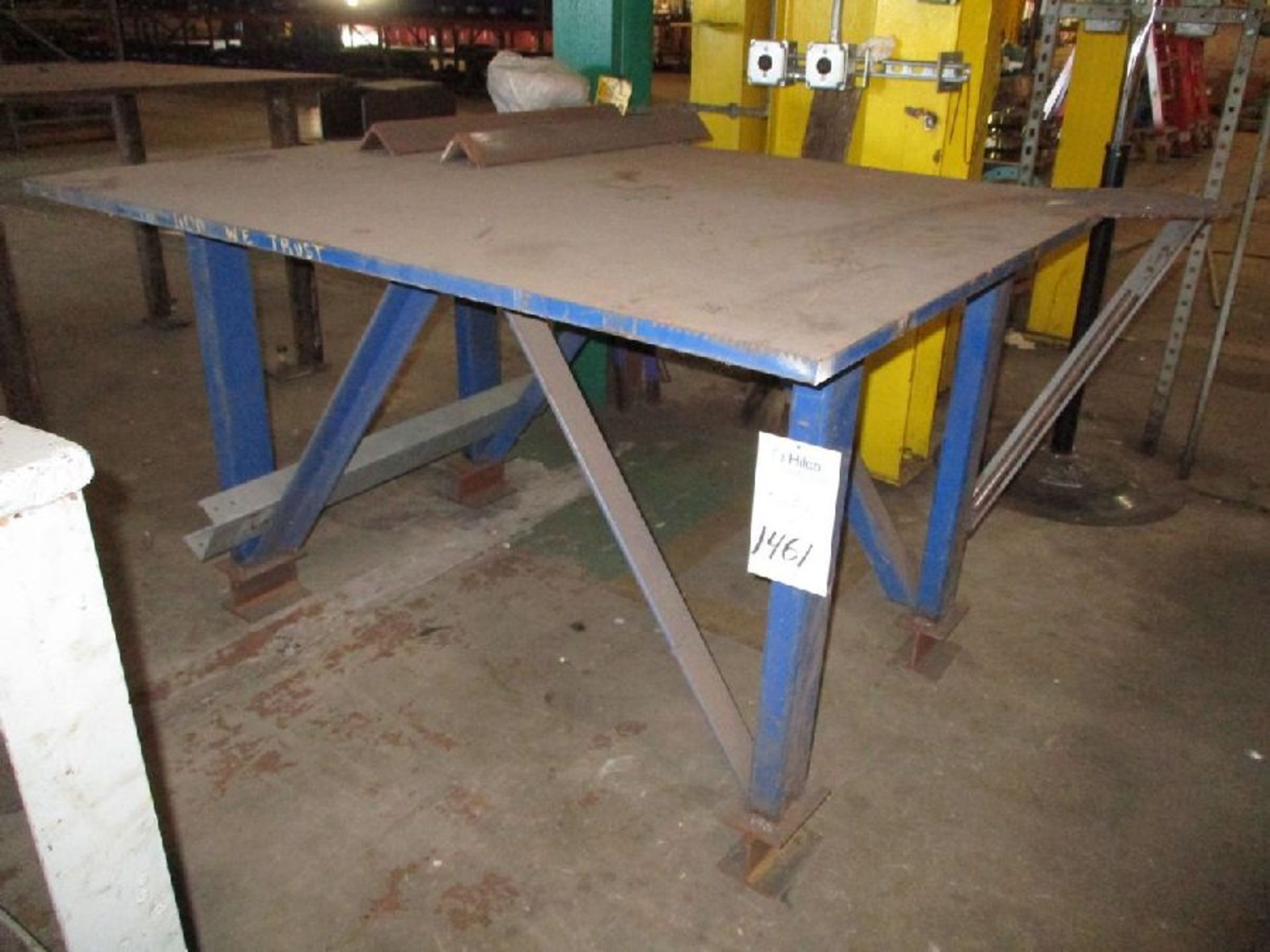 57" x 4' x 35" H Steel Welding Table - Image 2 of 3