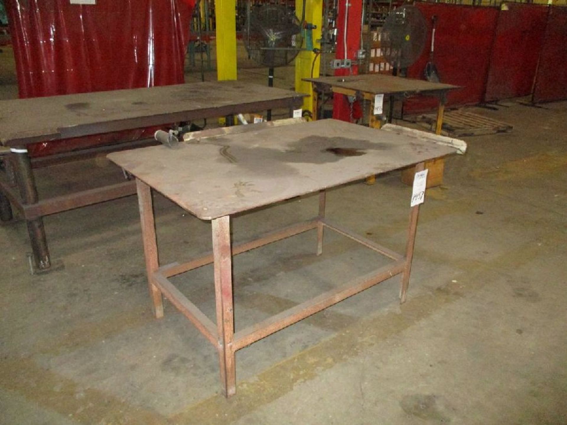 4' x 8' x 38" H Steel Welding Table