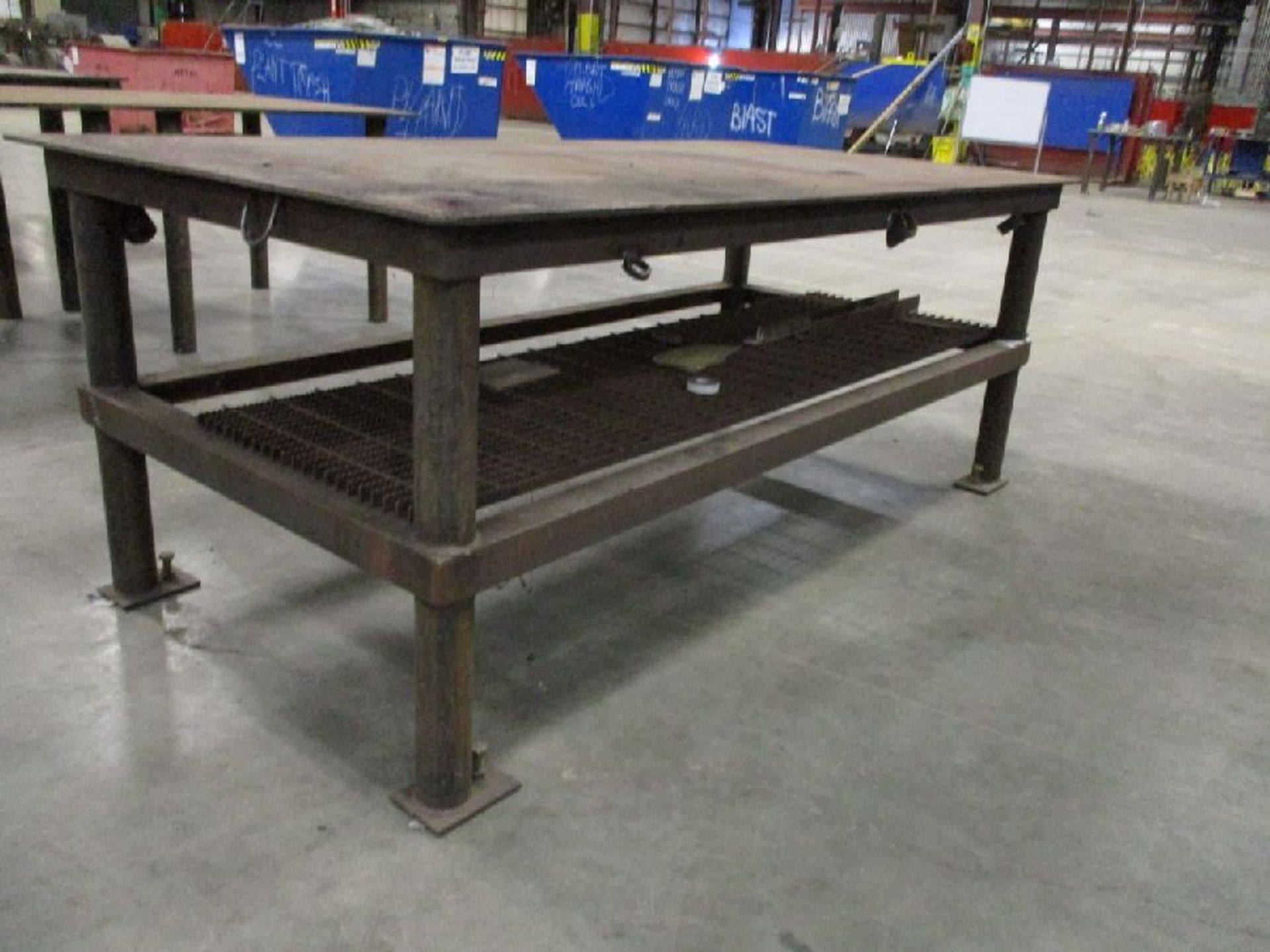 Steel 48" x 96" x 37" H Welding Table - Image 3 of 6