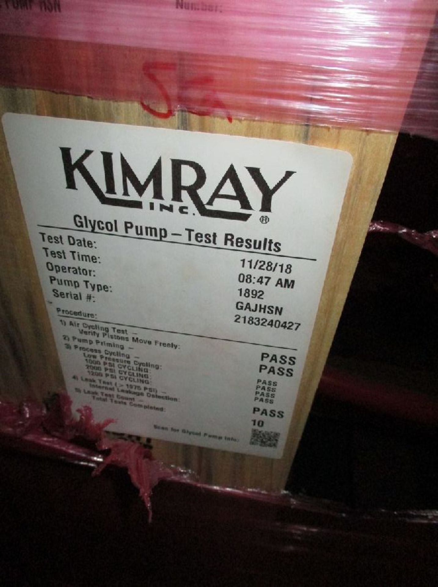 Model Kimray #GAJHSN 45020PV Unused Glycol Pumps - Image 2 of 6