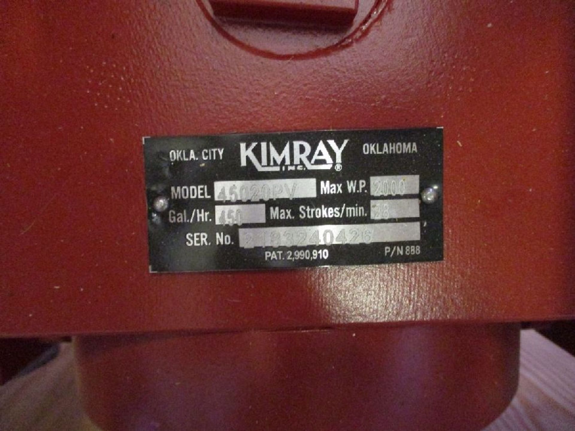 Model Kimray #GAJHSN 45020PV Unused Glycol Pumps - Image 5 of 6