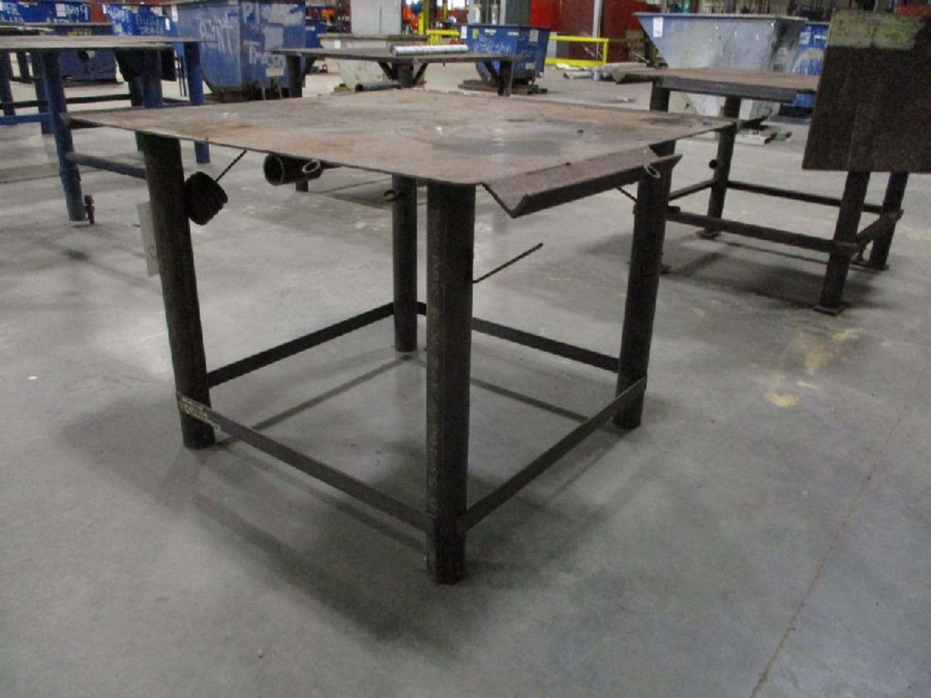 Steel 48" x 48" x 36" H Welding Table