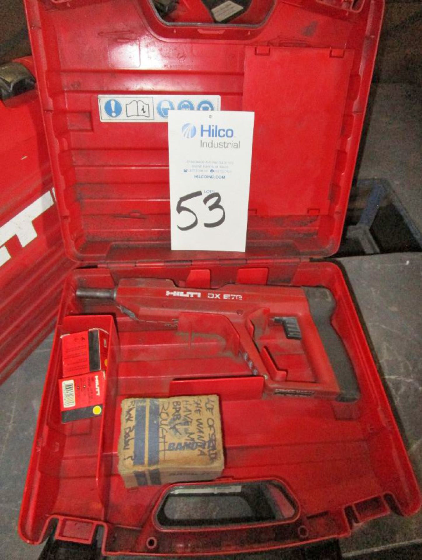 Hilti Model DX E72 Powder Actuated Nailer