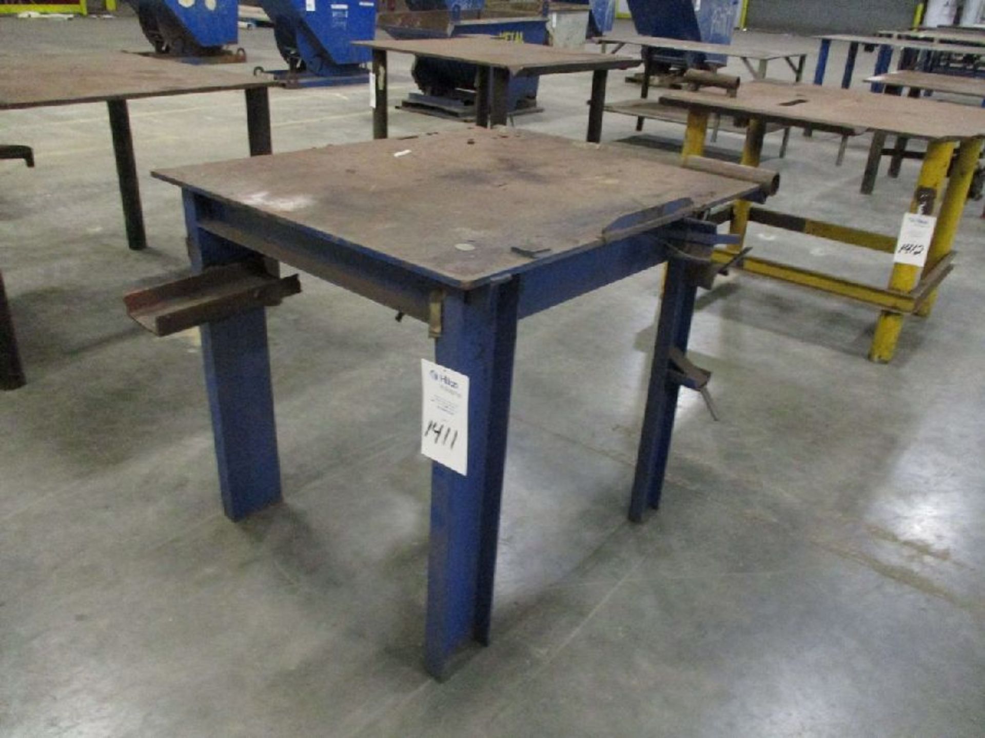 Steel 37" x 42" x 37" H Welding Table - Image 2 of 4