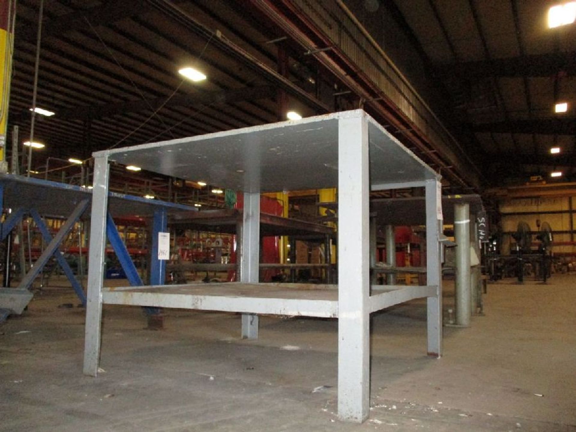 4' x 4' x 37" H Steel Welding Table