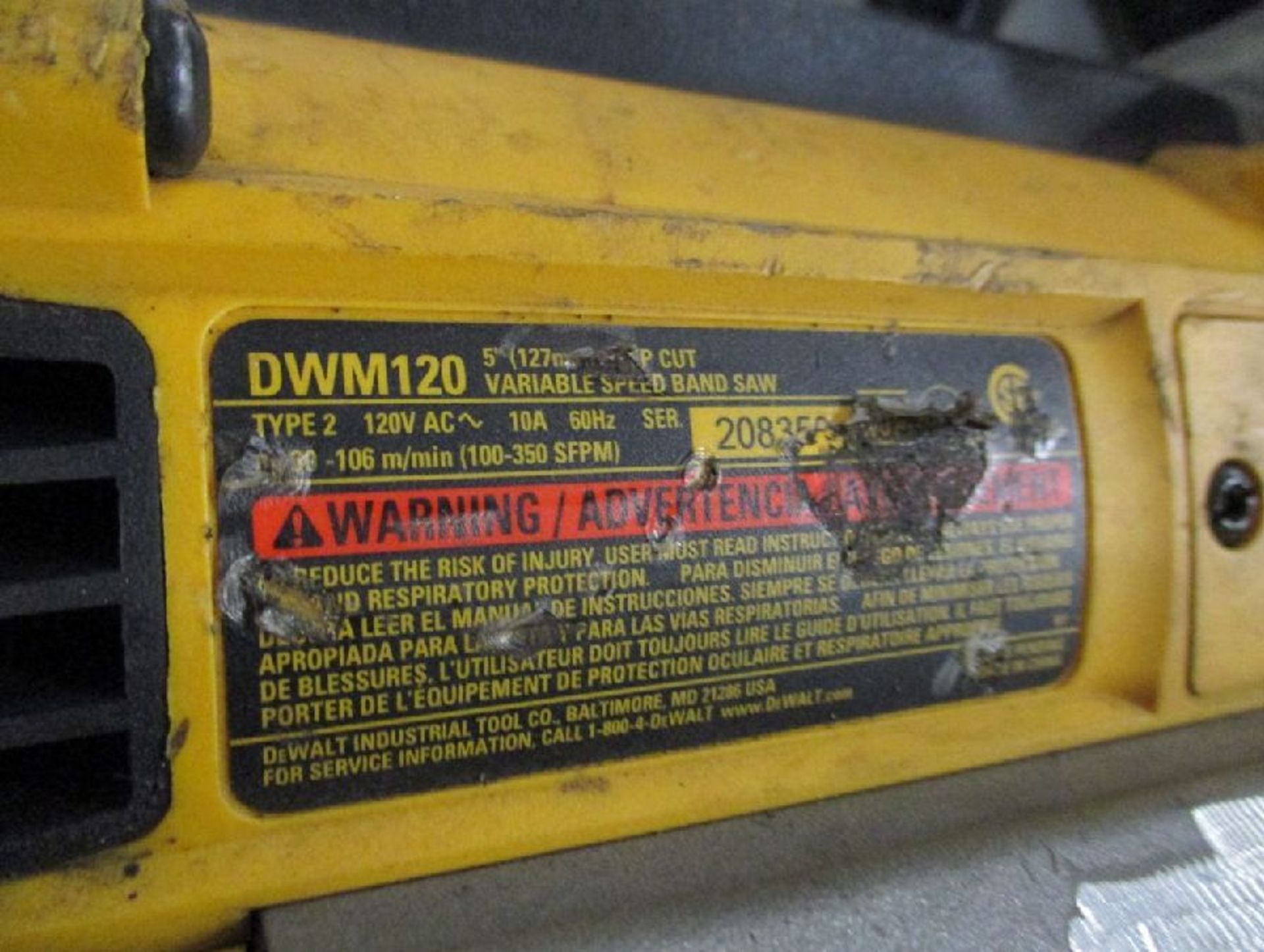 DeWalt Model DWM120 Electric 5" Deep Cut Saws - Image 2 of 7