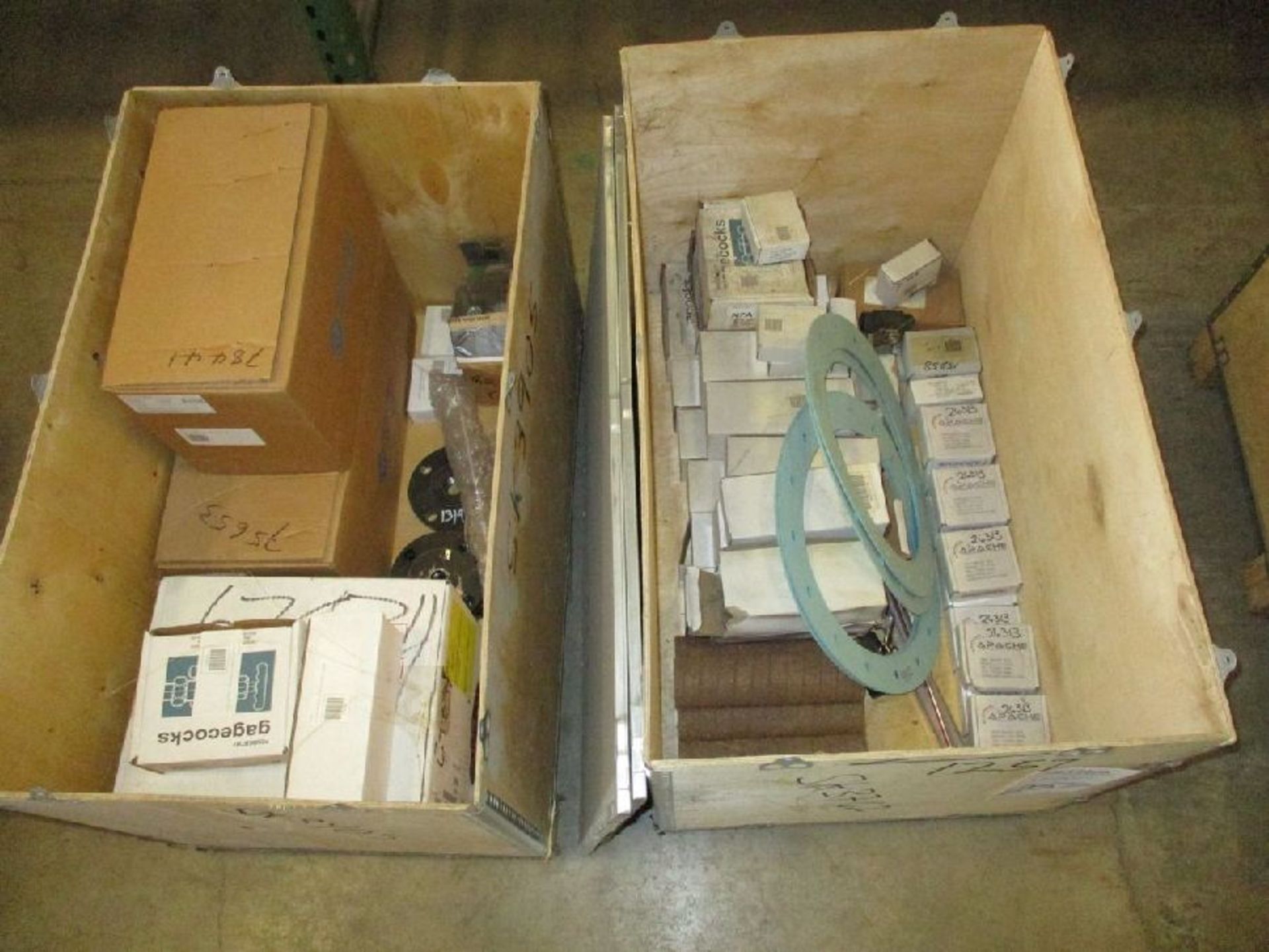 Lot of (14) Boxes with Misc. Pump/Skid Spare Parts