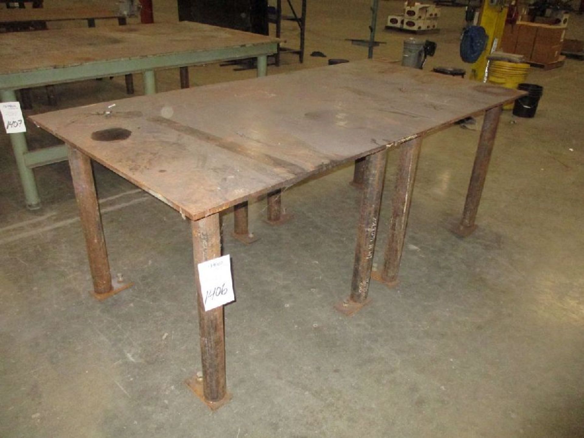 Steel 48" x 96" x 38" H Welding Table - Image 5 of 6