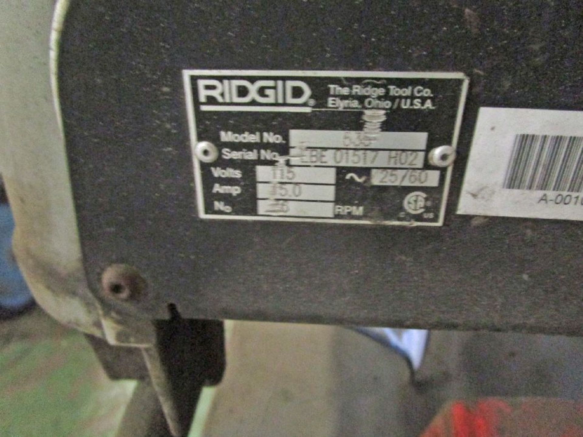 Ridgid Model 535 .13 To 2" NPT Pipe Threader - Image 6 of 6