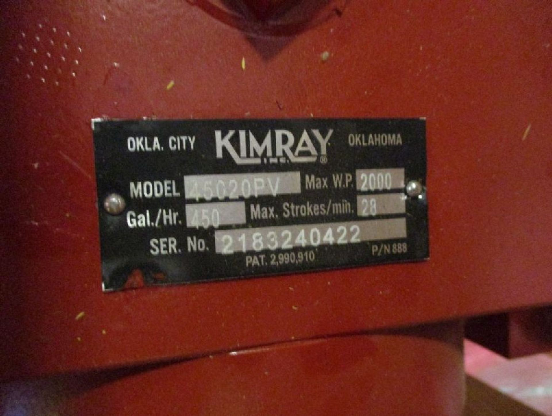 Model Kimray #GAJHSN 45020PV Unused Glycol Pumps - Image 4 of 6