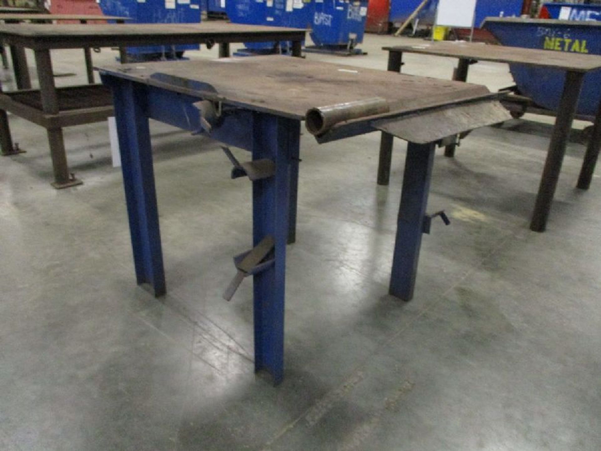 Steel 37" x 42" x 37" H Welding Table - Image 3 of 4