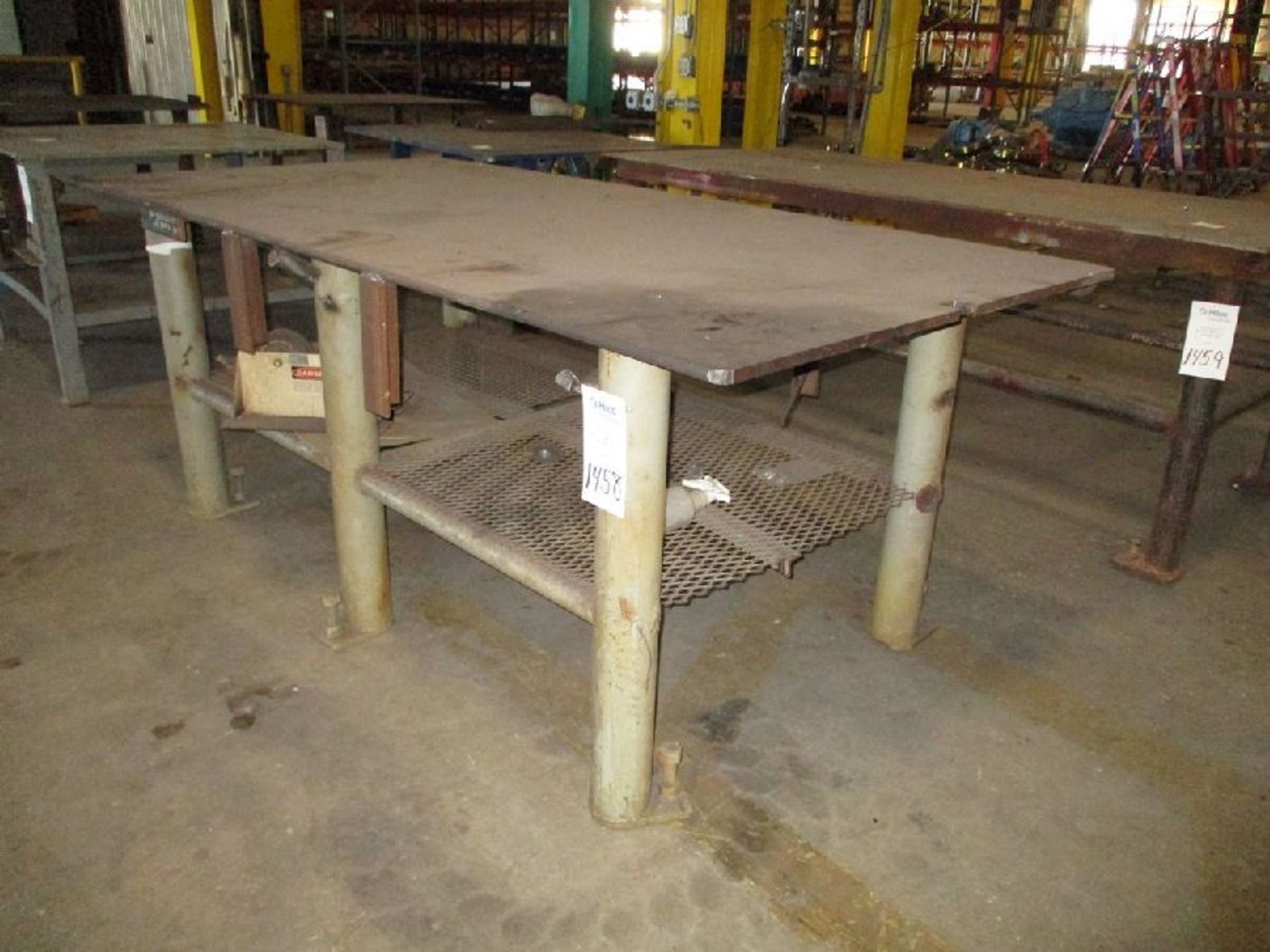 4' x 8' x 38" H Steel Welding Table - Image 2 of 3