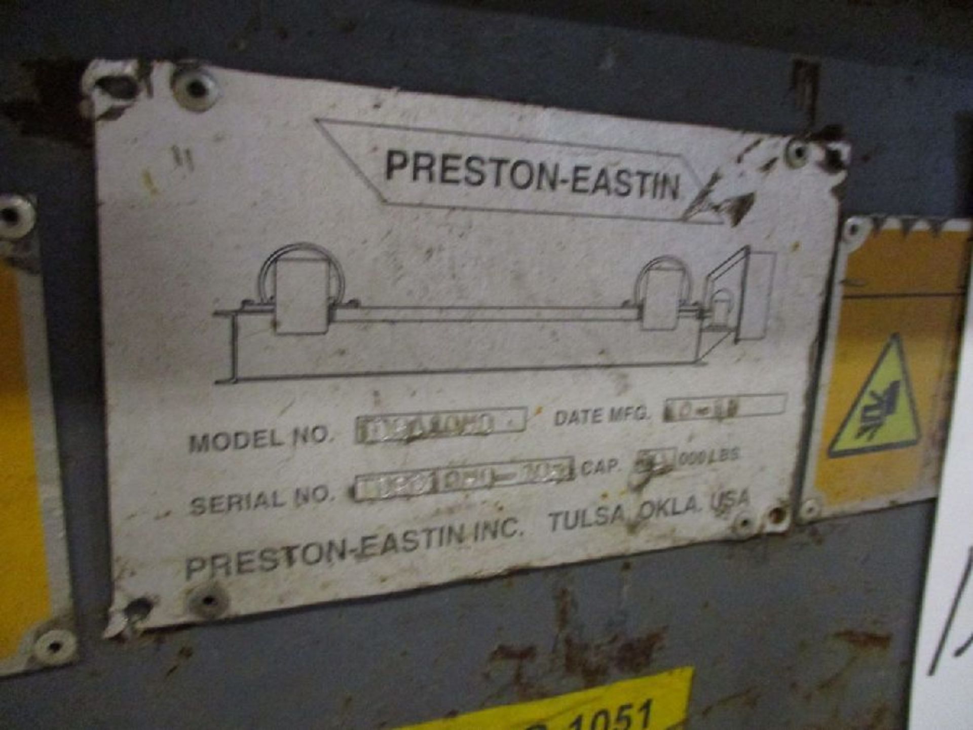 Preston-Eastin Model TDRA10HD 10,000 Lb Capacity Tank Turning Roll - Image 3 of 7