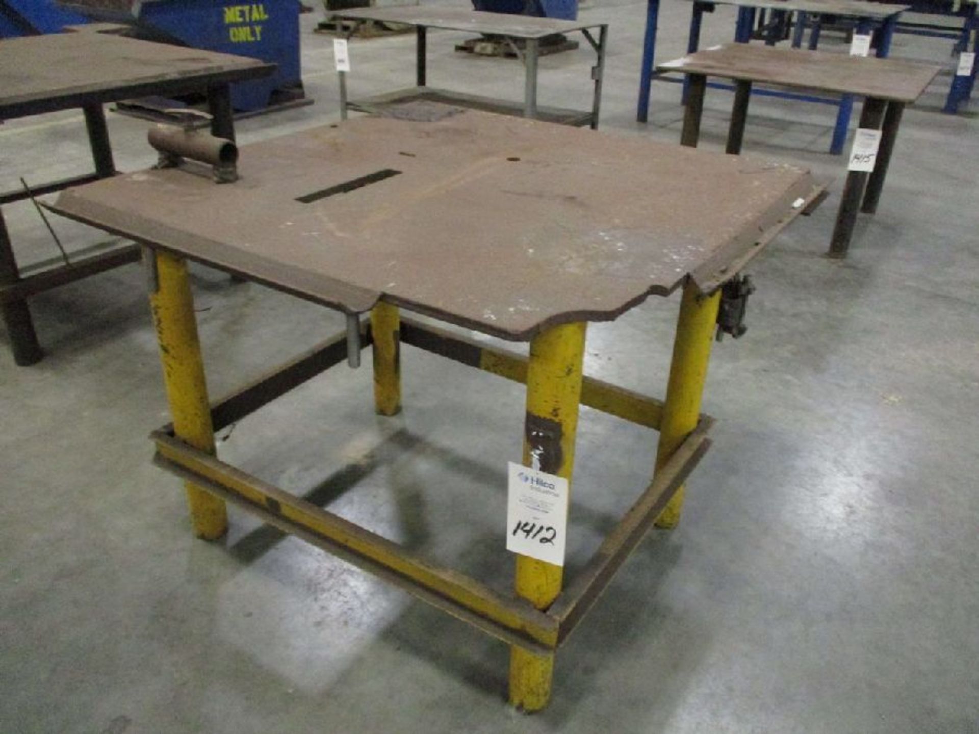 Steel 48" x 48" x 37" H Welding Table - Image 2 of 6