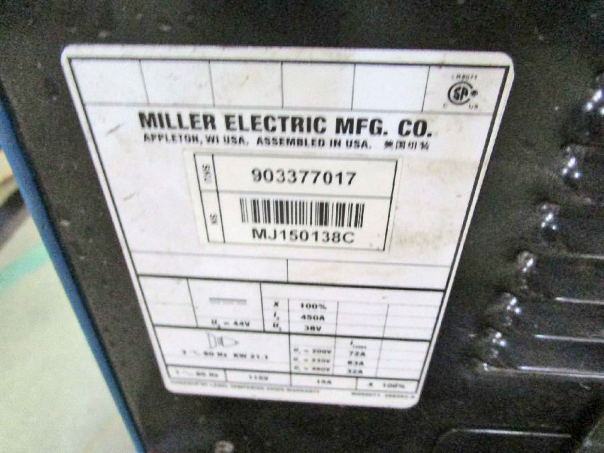Miller Model Deltaweld 452 Welding Power Source - Image 5 of 7