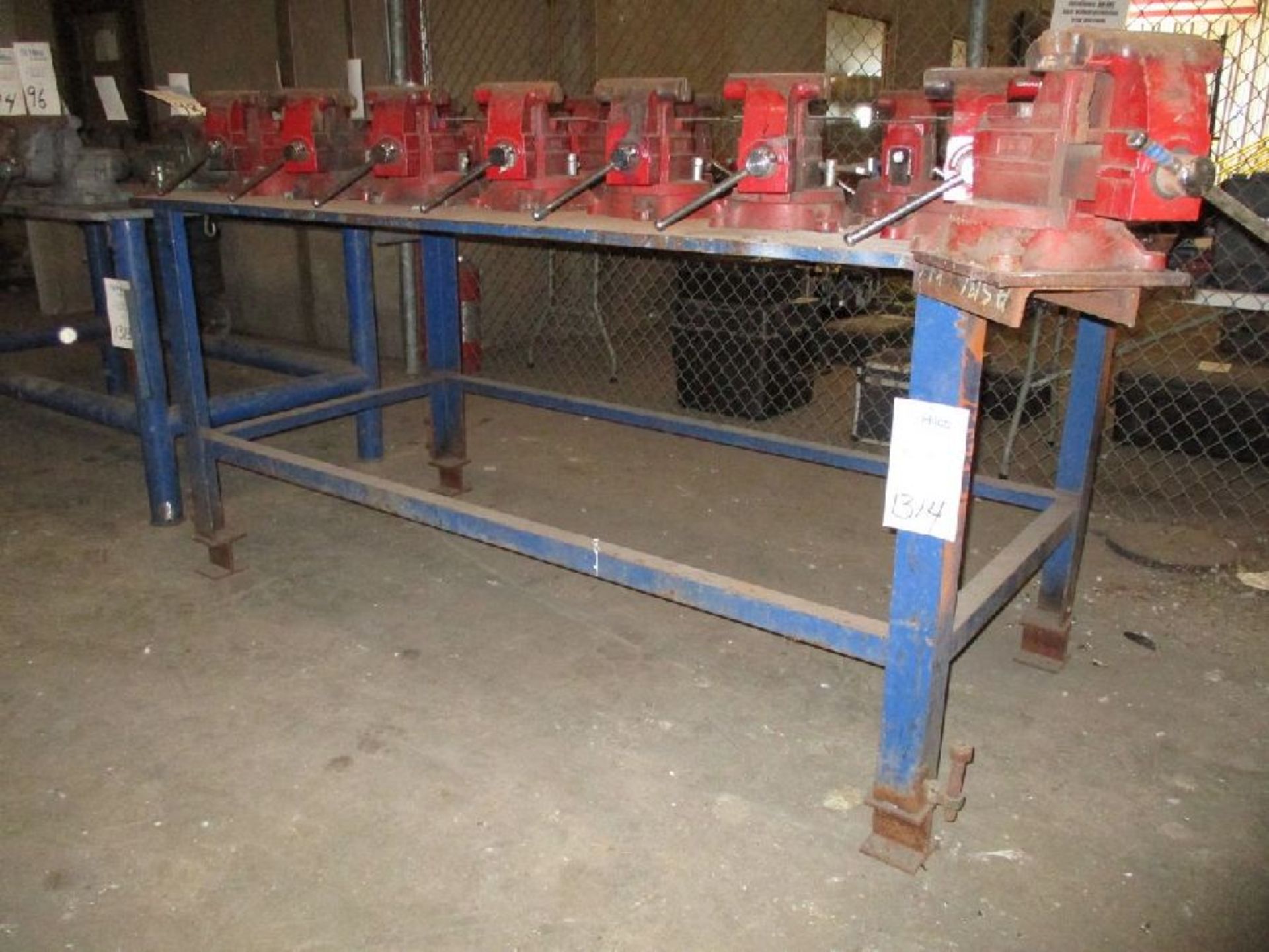 40" x 84" x 39" H Steel Welding Table