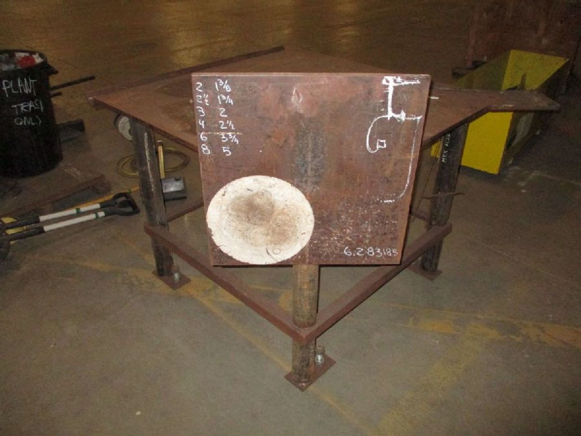 48" x 48" x 37" H Steel Welding Table - Image 3 of 4