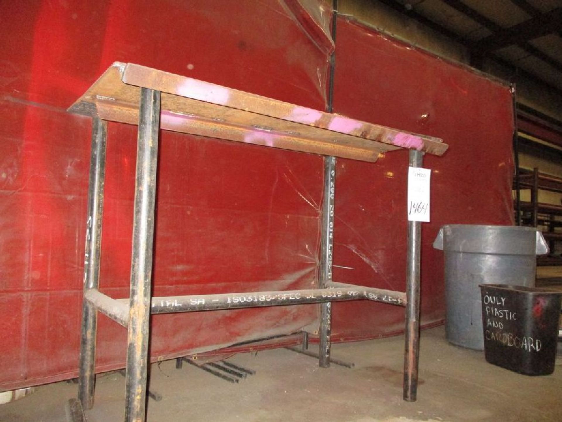 2' x 4' x 39" H Steel Welding Table