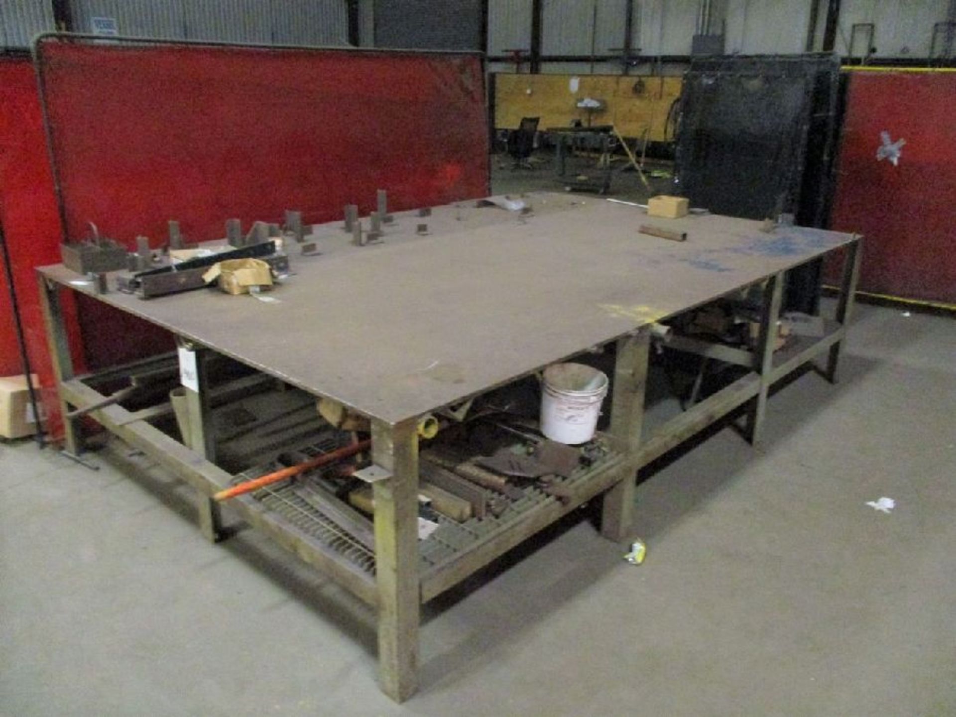 96" x 144" x 37" H Steel Welding Table - Image 2 of 5