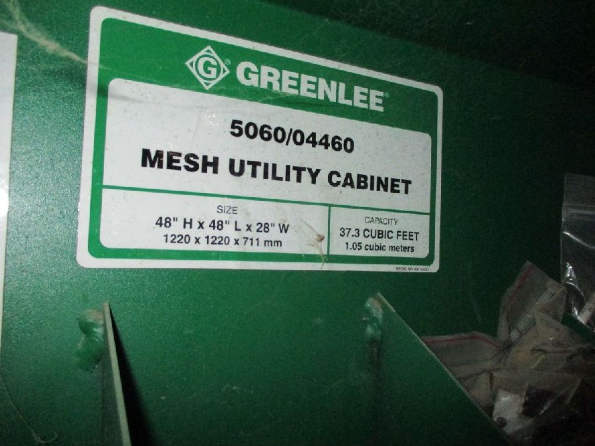Greenlee Model 5060/04460 37.3 Cu Ft Mesh Utility Storage Cabinet - Image 5 of 9