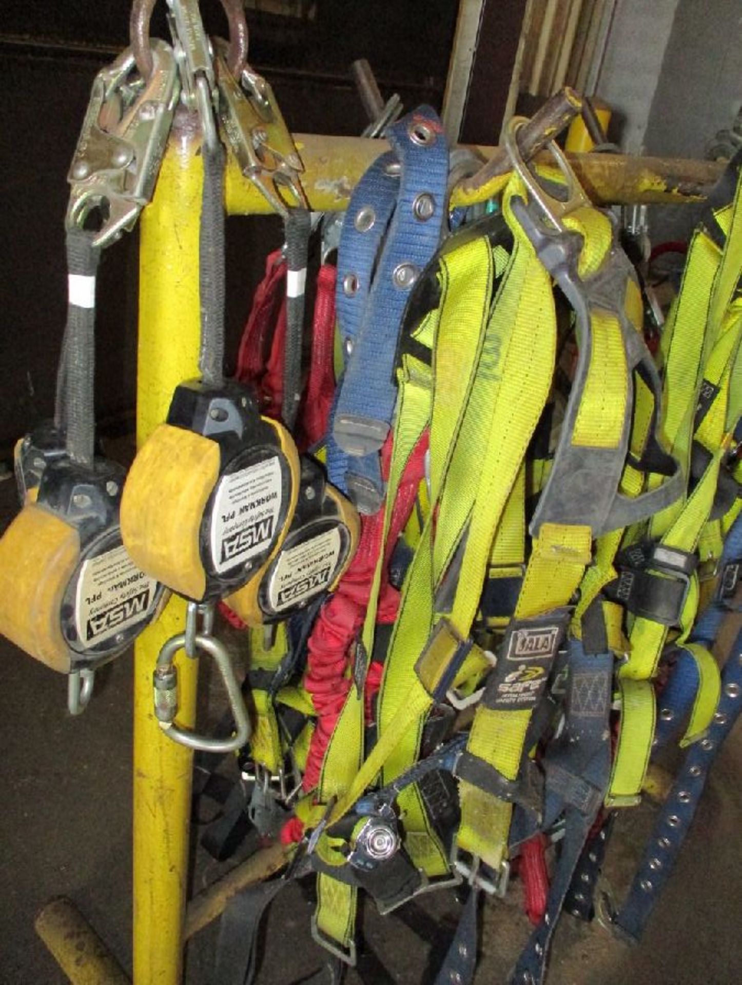 Lot of Assorted Straps, Balances with Steel Storage Rack - Image 4 of 4