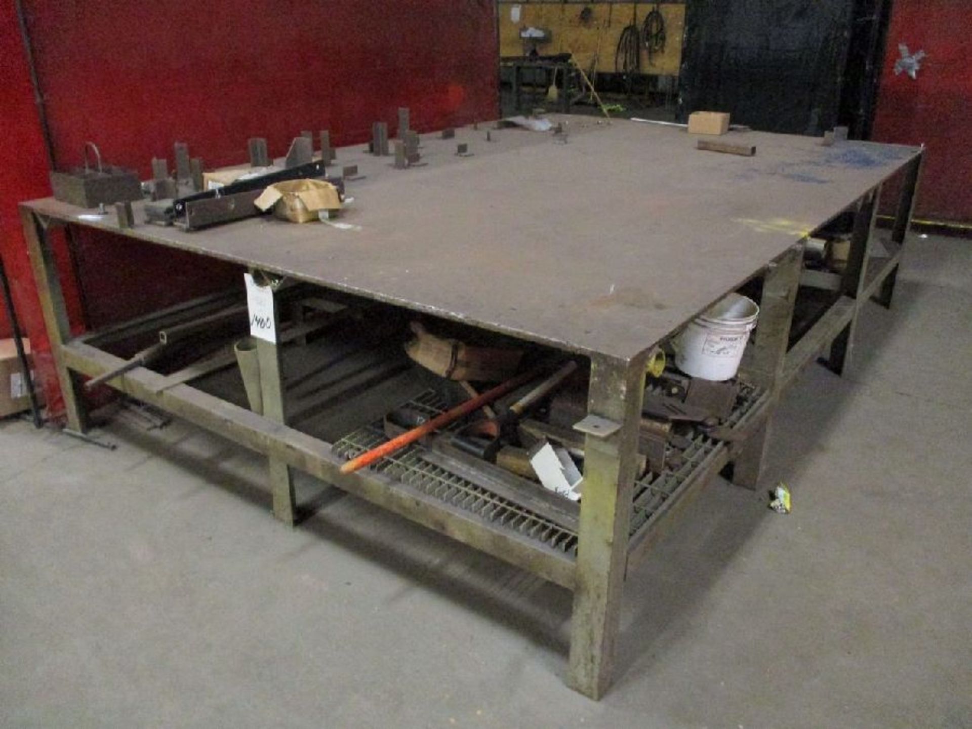 96" x 144" x 37" H Steel Welding Table - Image 4 of 5