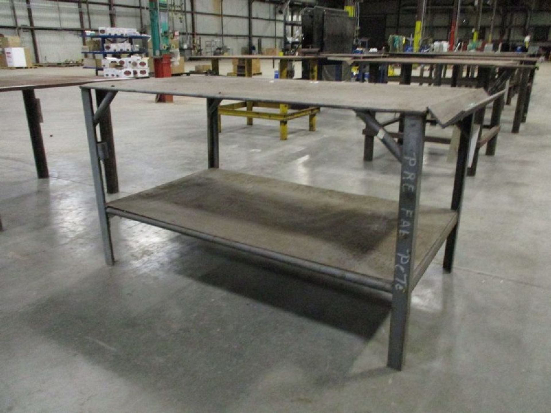 Steel 35" x 60" x 34" H Welding Table - Image 2 of 6