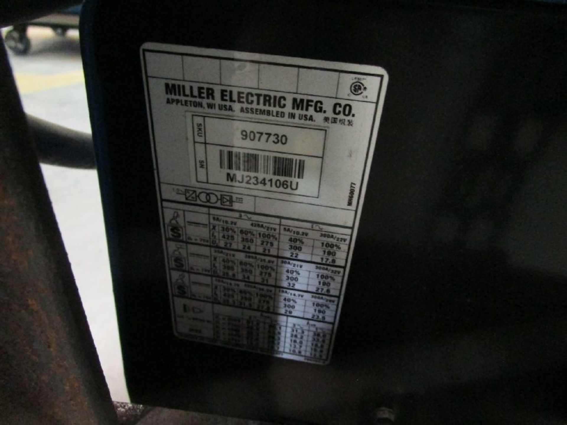 Miller Model XMT350 CC/CV Welding Power Source - Image 5 of 6