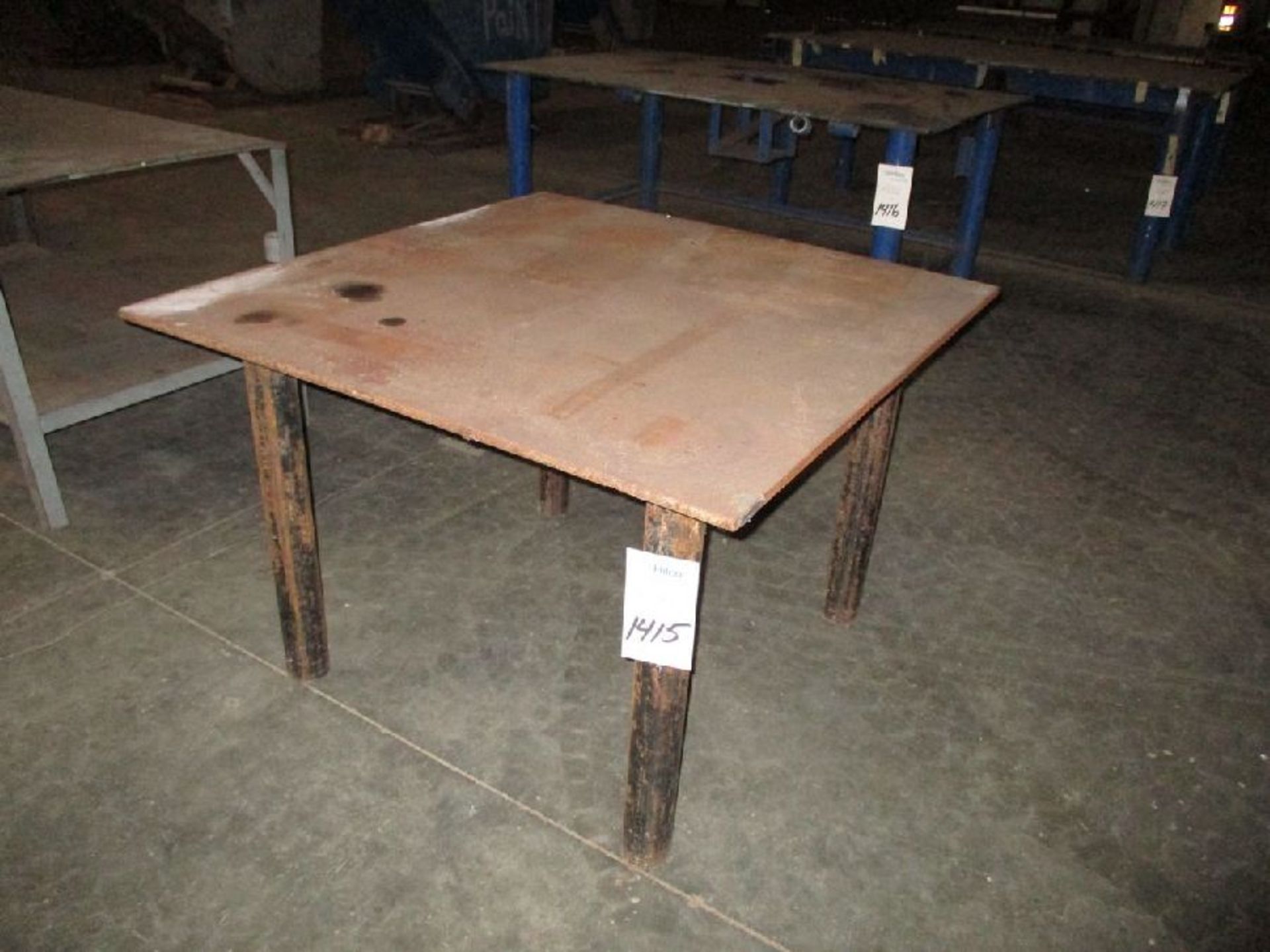 Steel 49" x 48" x 33" H Welding Table - Image 2 of 4