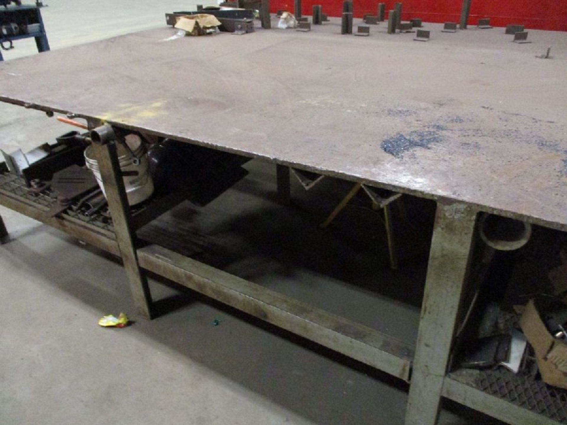 96" x 144" x 37" H Steel Welding Table - Image 3 of 5