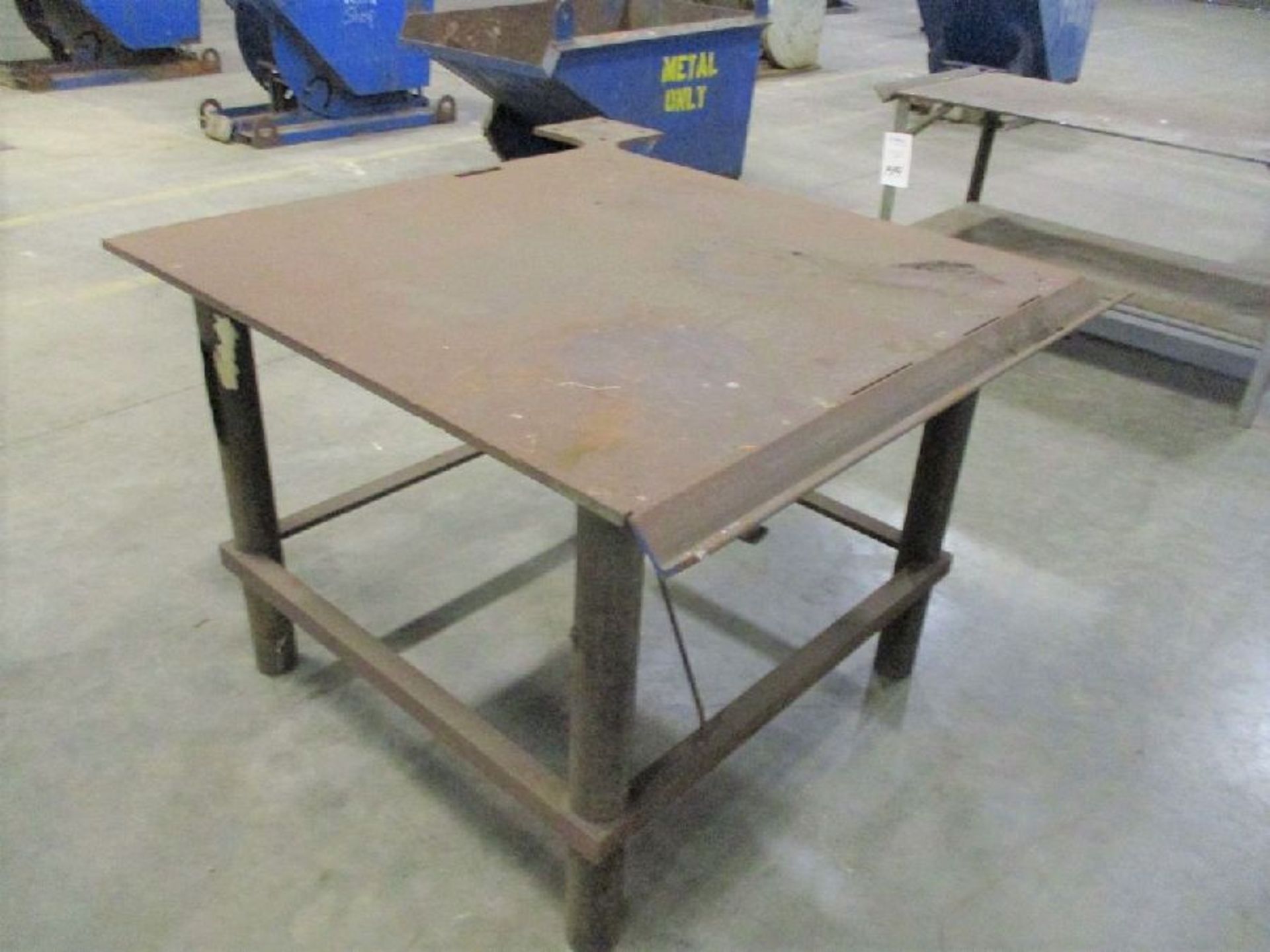 Steel 48" x 48" x 37" H Welding Table - Image 3 of 6