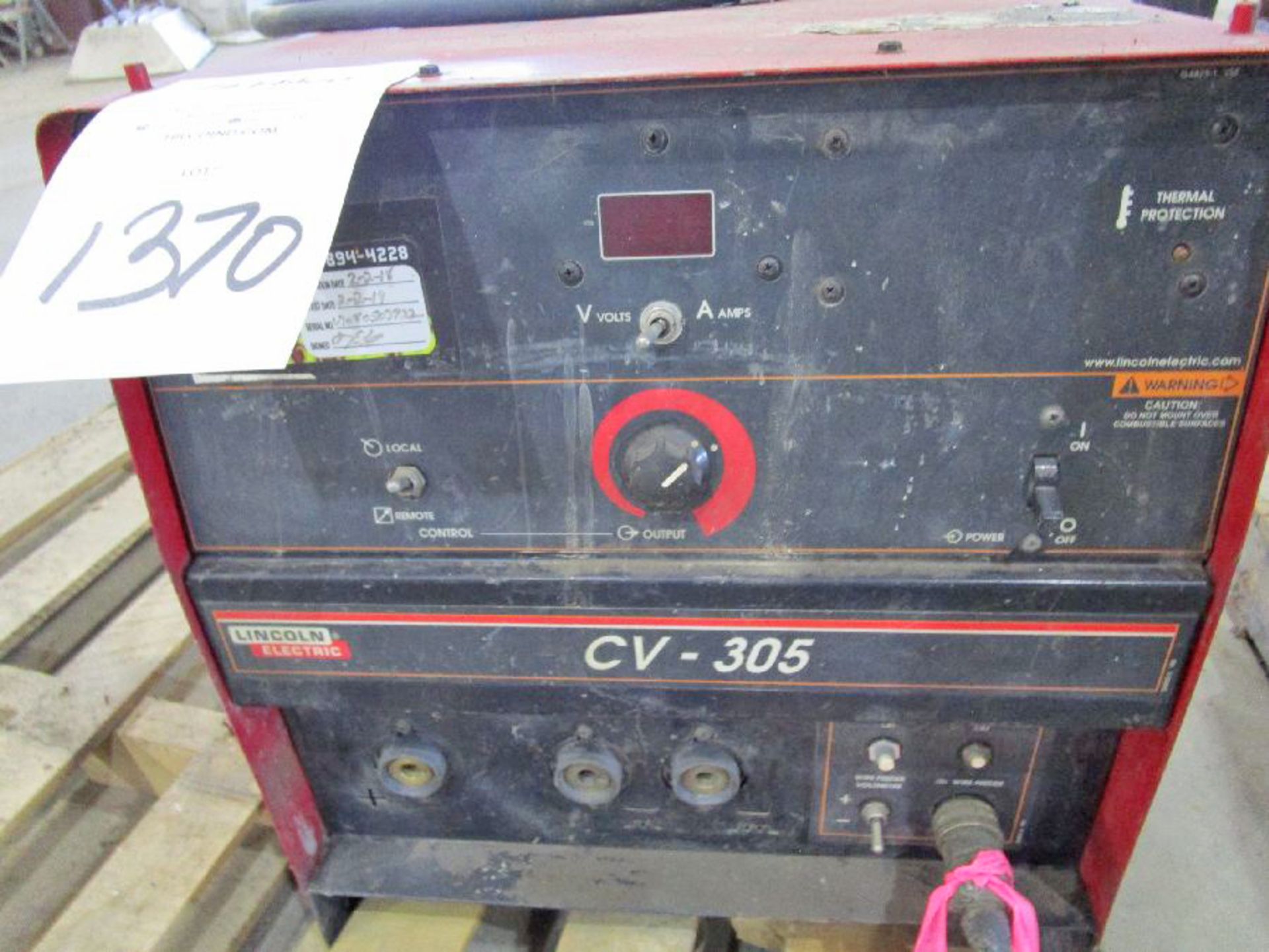 Lincoln Electric Model CV - 305 Mig Welding Power Source - Image 6 of 12
