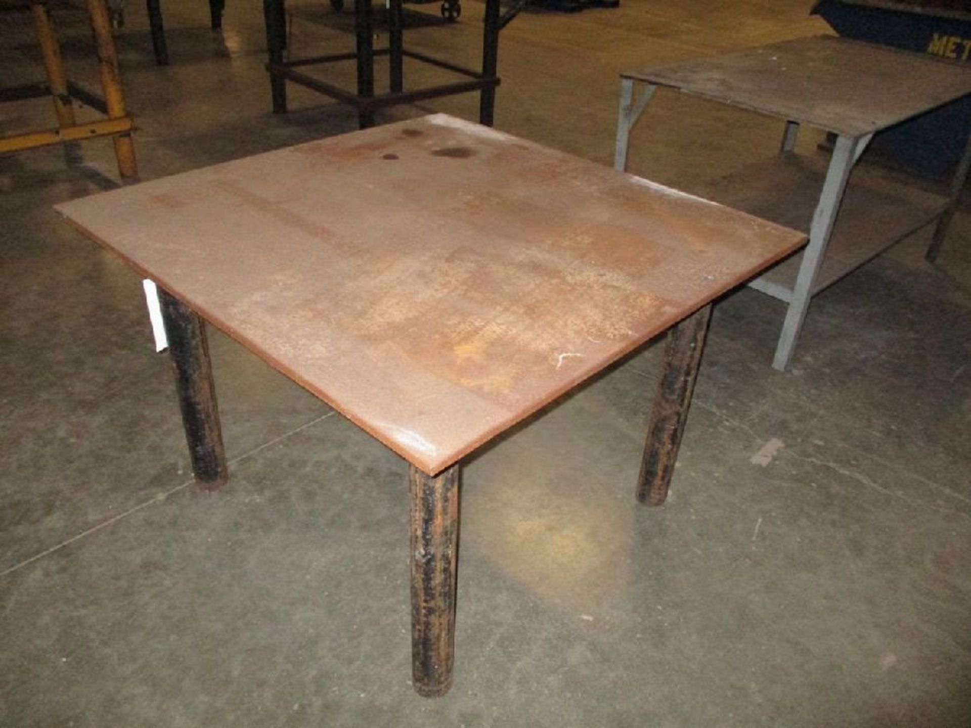 Steel 49" x 48" x 33" H Welding Table - Image 4 of 4