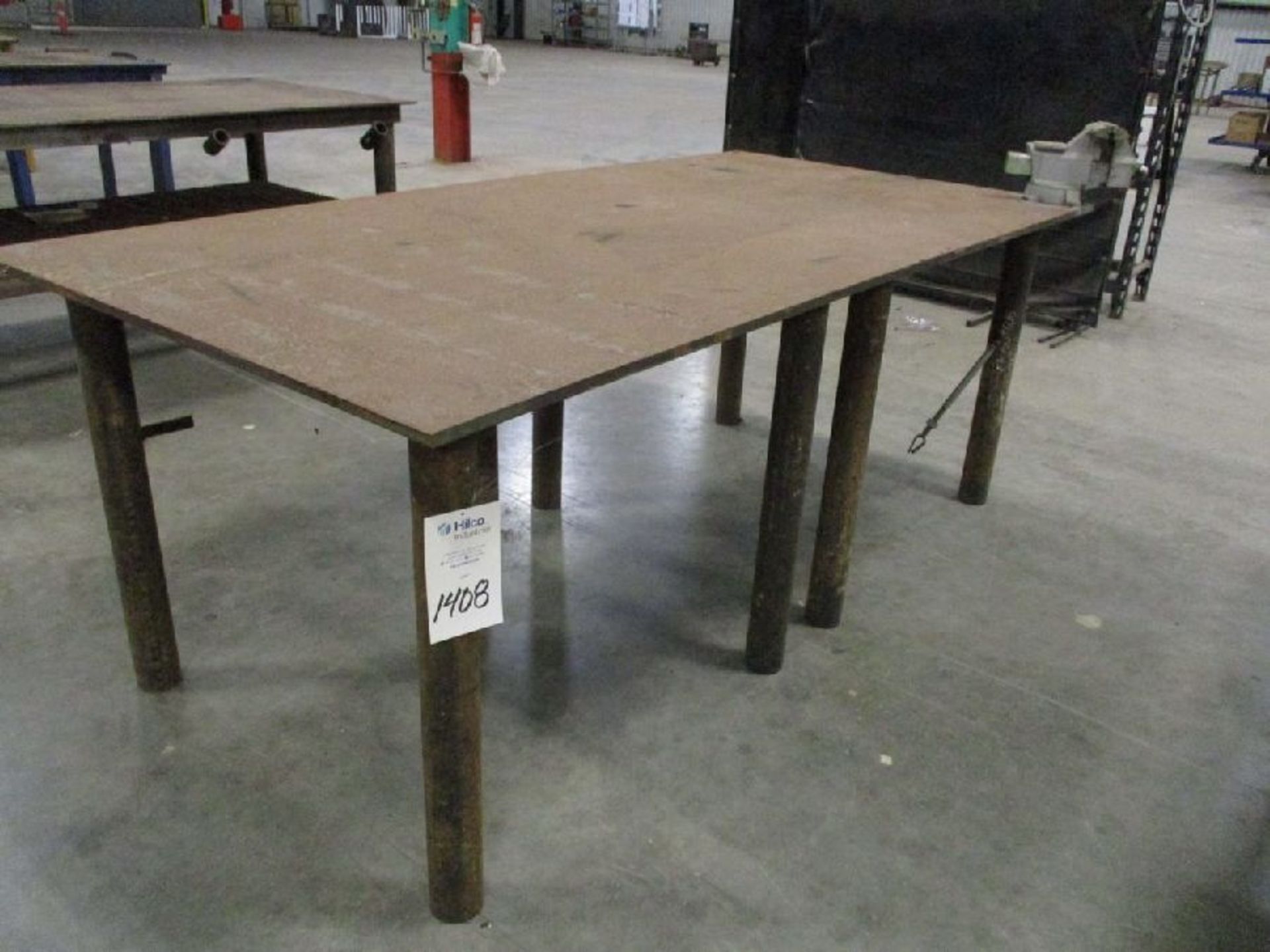 Steel 48" x 96" x 37" H Welding Table