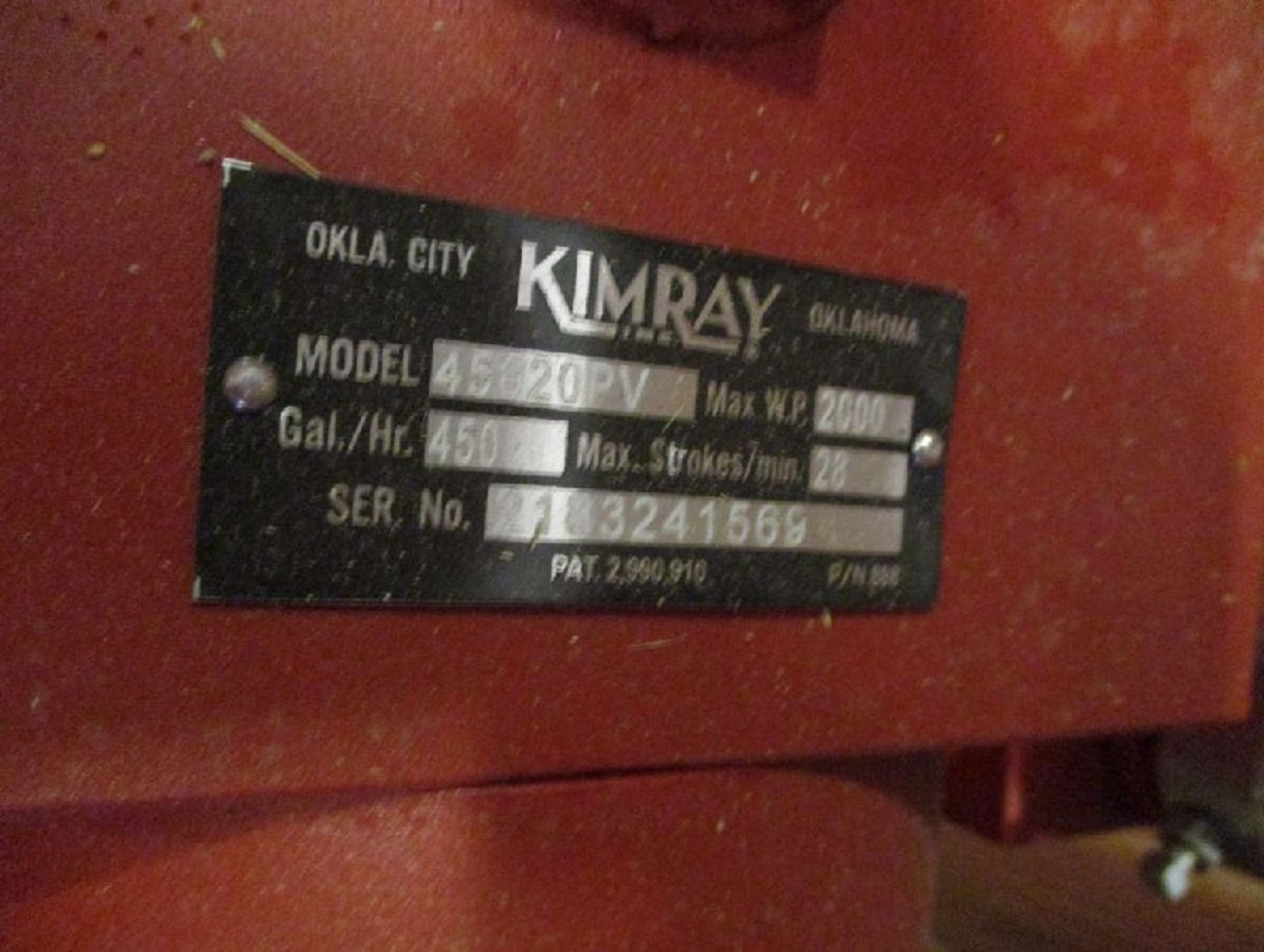 Model Kimray #GAJHSN 45020PV Unused Glycol Pumps - Image 5 of 6