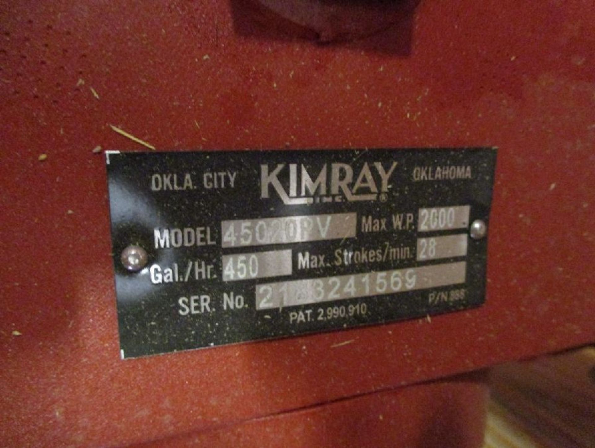 Model Kimray #GAJHSN 45020PV Unused Glycol Pumps - Image 6 of 6