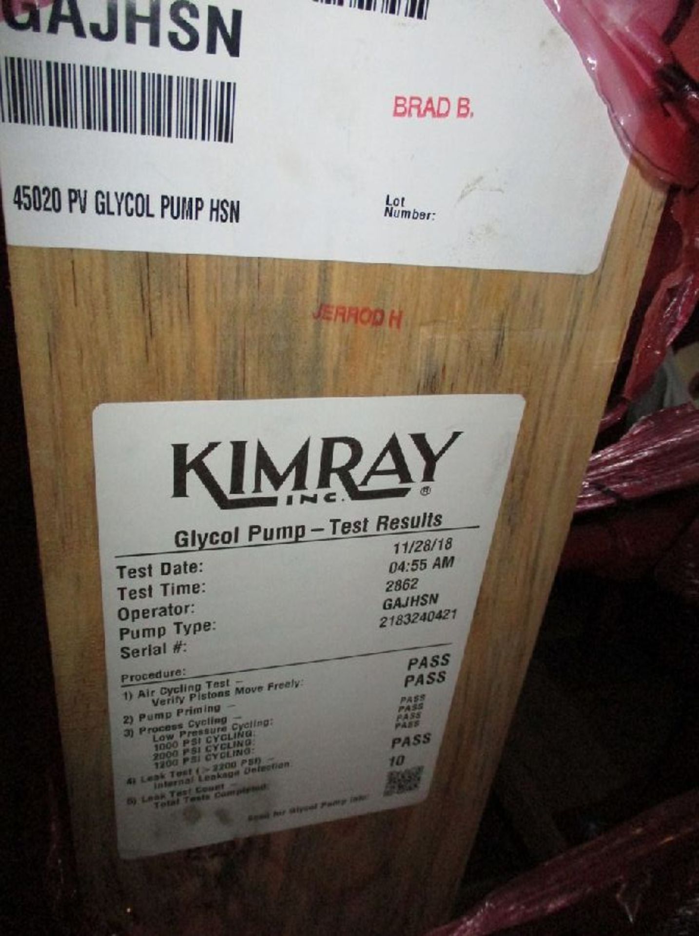 Model Kimray #GAJHSN 45020PV Unused Glycol Pumps - Image 2 of 6