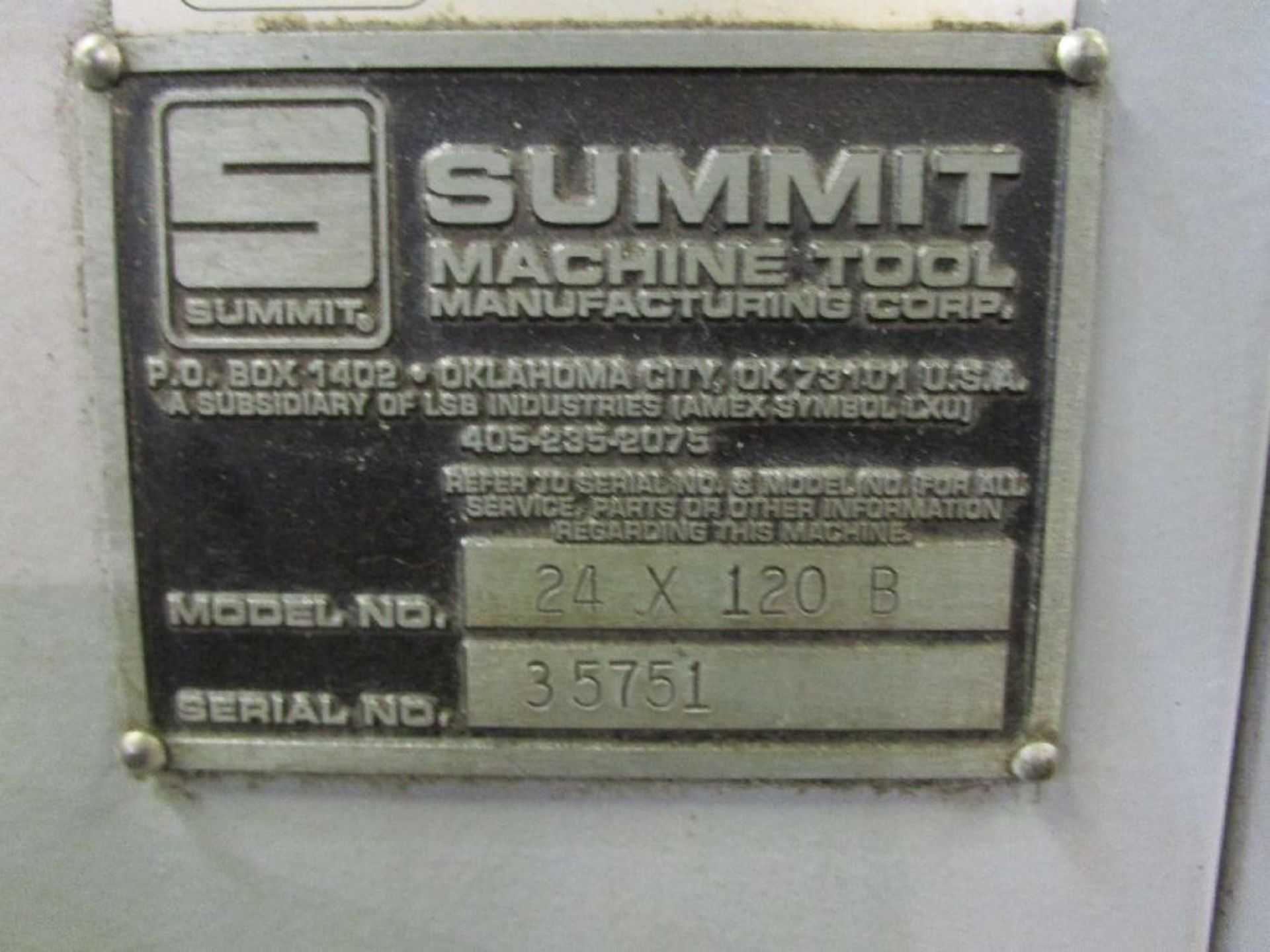 Summit Model 24 x 120 B 24" x 120" Engine Lathe - Image 14 of 16