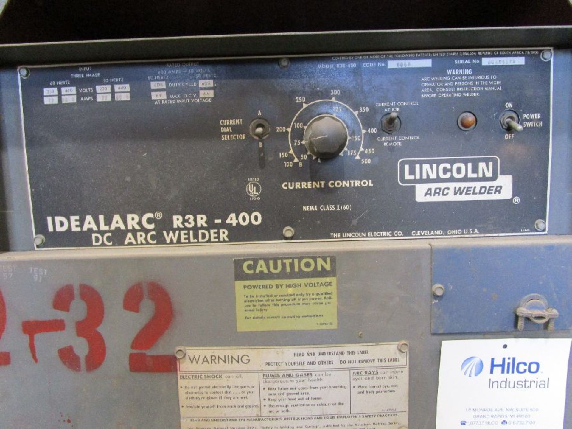 Lincoln Model R3R-400 DC Arc Welder - Image 2 of 4