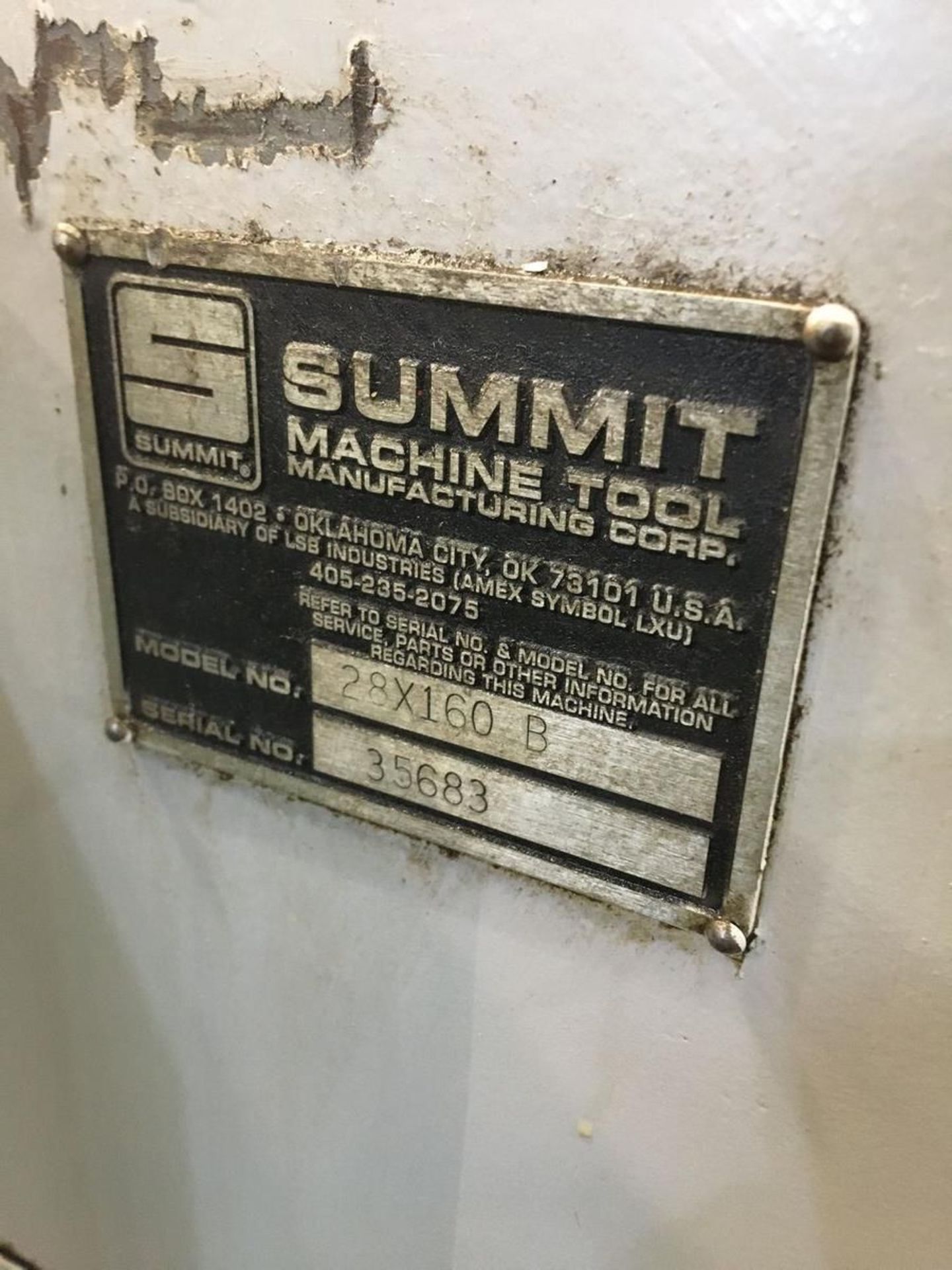 Summit Model 28 x 160 B 28" x 160" Engine Lathe - Image 15 of 17