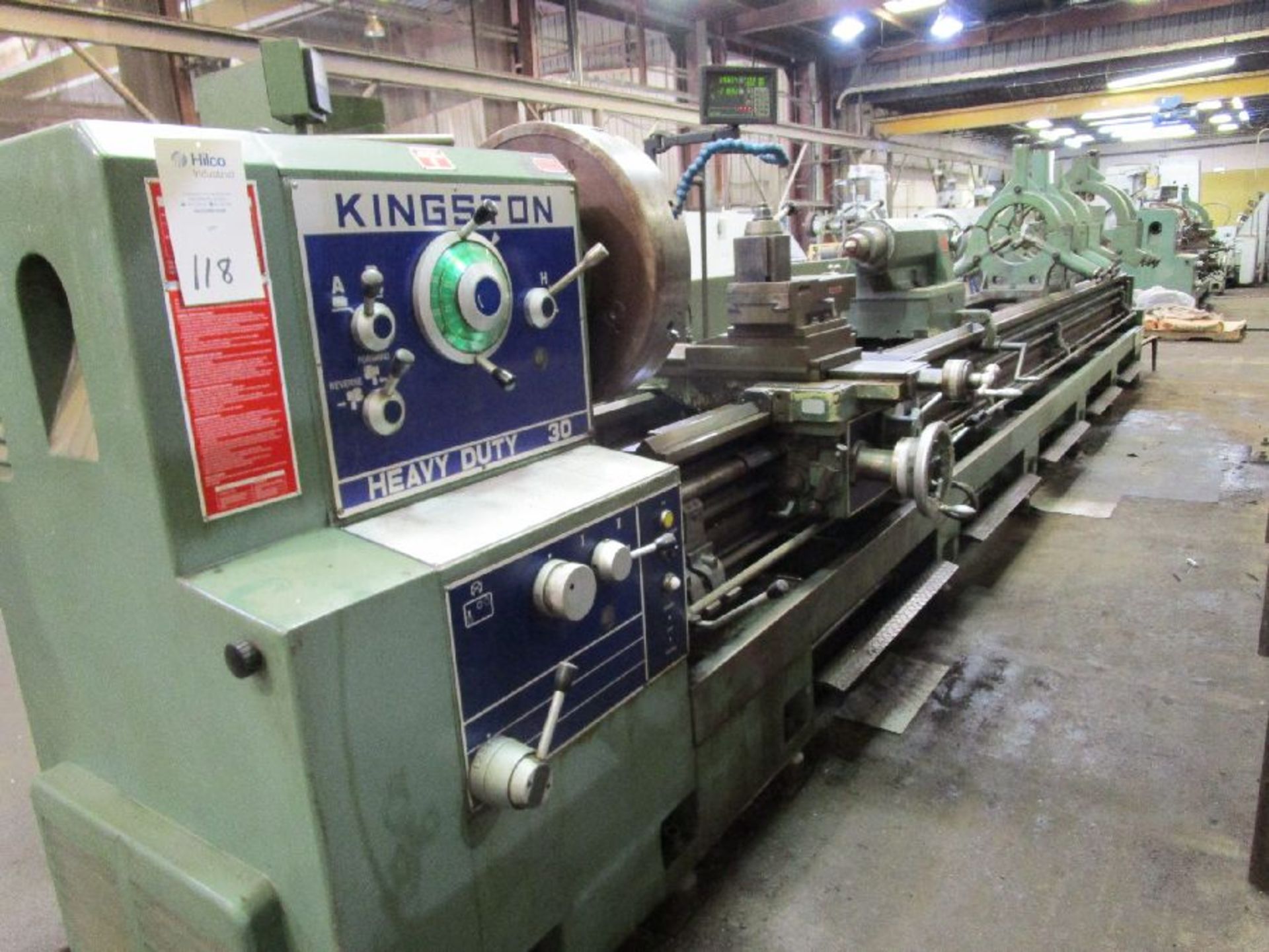 Kingston Model HD 30 / HR 6000 30" x 240" Engine Lathe - Image 2 of 15