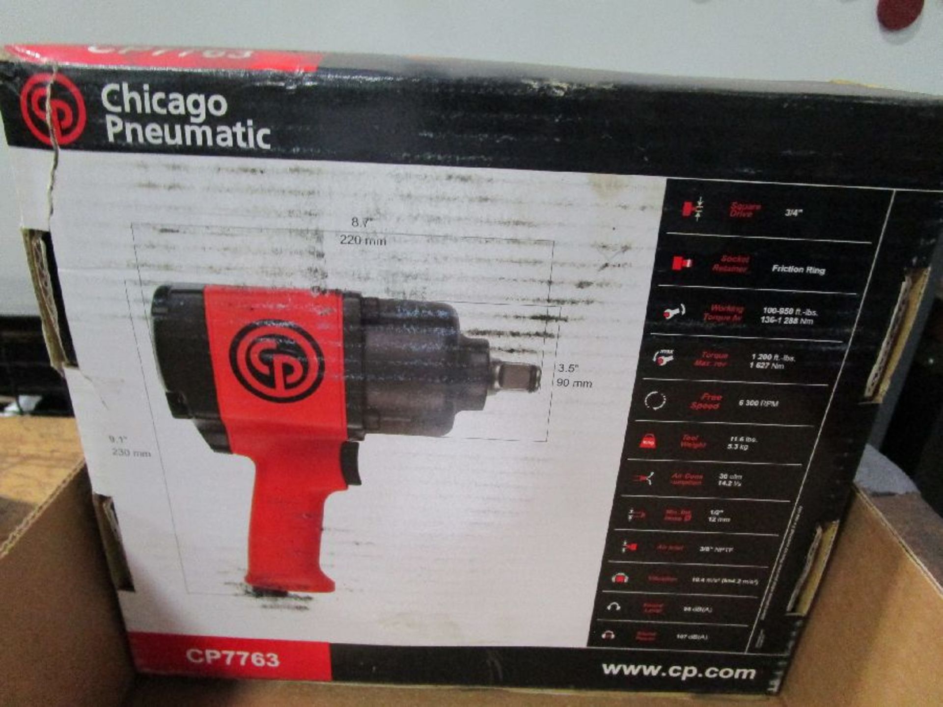 Chicago Pneumatic Model CP7763 3/4"" Drive Pneumatic Impact Wrench - Image 5 of 5