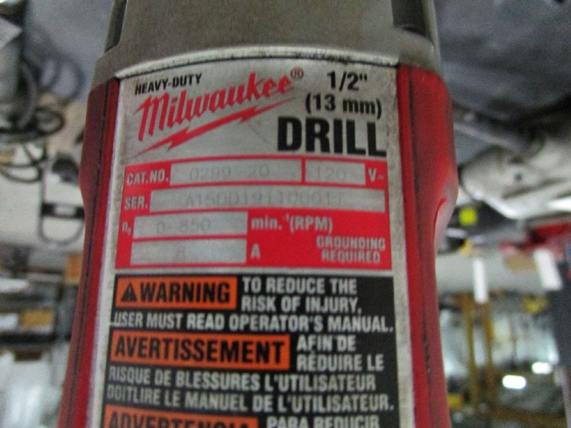 Milwaukee 1/2"" Keyed Chuck Drill - Image 2 of 10