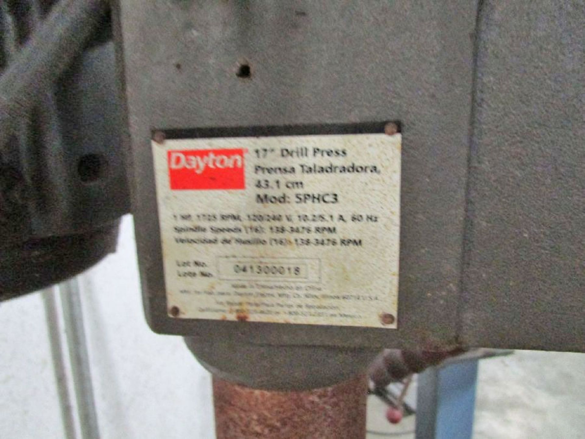 Dayton Model 5PHC3 17"" Drill Press - Image 3 of 5